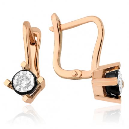 0.08 ct. Elmas Küpe